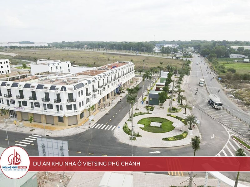 Một số hình ảnh thực tế của dự án khu nhà ở VIETSING - Phú Chánh 1