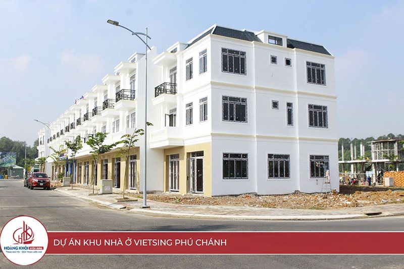 Một số hình ảnh thực tế của dự án khu nhà ở VIETSING - Phú Chánh 3