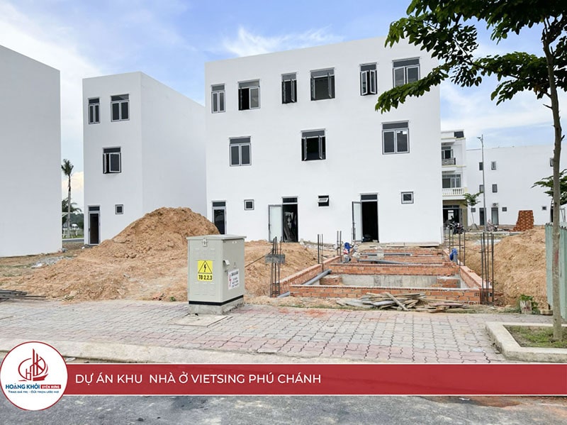 Một số hình ảnh thực tế của dự án khu nhà ở VIETSING - Phú Chánh 2