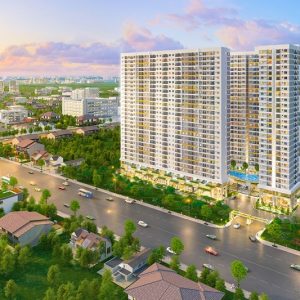 Phối cảnh tổng thể dự án căn hộ chung cư Legacy Central Thuận An Bình Dương chủ đầu tư Kim Oanh Group