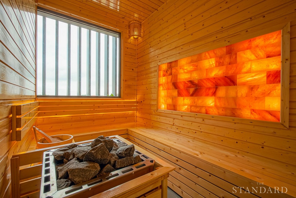 Tiện ích phòng xông hơi Sauna – Hình ảnh thực tế dự án nhà phố The Standar Central Park Tân Uyên Bình Dương